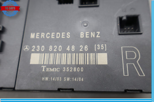 03-12 Mercedes SL500 SL55 AMG Right Passenger Side Door Control Module Oem
