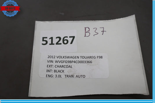 11-18 Volkswagen VW Touareg Front Left Driver Side Seat Storage Box Black Oem