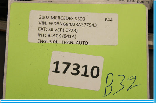03-06 Mercedes W220 S430 S55 AMG Left Driver Side Master Window Switch Trim Wood