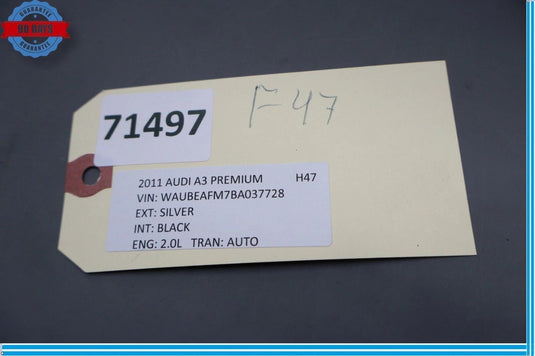 06-13 Audi A3 Front Right Passenger Side Seat Belt Retractor Black OEM