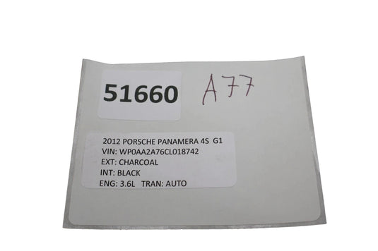 10-13 Porsche Panamera Rear Left Tailgate Support Bracket Trim 97051288105 Oem