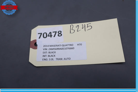 14-22 Maserati Quattroporte Ghibli Front Left Door Panel Trim Panel Carbon Oem