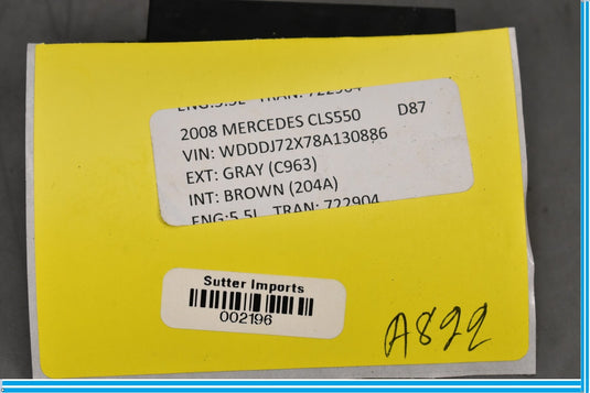 06-11 Mercedes CLS550 CLS500 W219 Crash Sensor Module Unit A0036200726 Oem