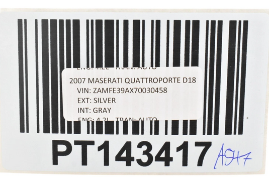 04-13 Maserati Quattroporte Rear Center Console Dual HVAC Ac A/C Air Vent Oem