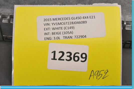 14-16 Mercedes GL450 X166 Satellite Radio Receiver Control Module Unit Oem