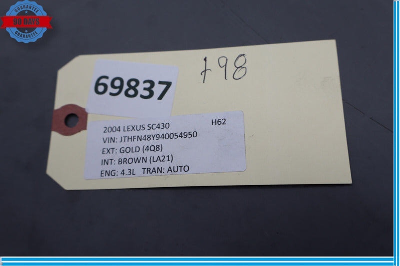 Load image into Gallery viewer, 02-10 Lexus SC430 Rear Right Passenger Side Roof Upper Quarter Trim ECRU Oem
