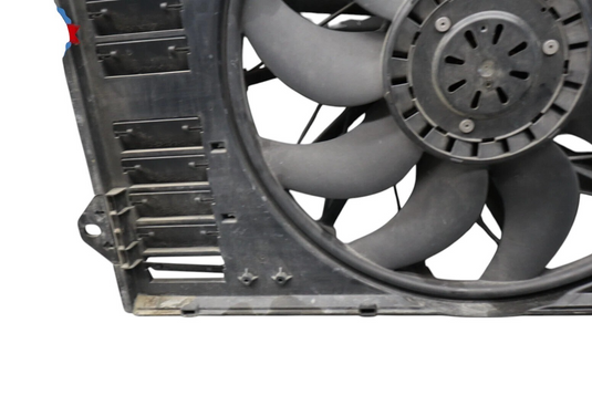10-16 Porsche Panamera Engine Radiator Cooling Fan W/ Motor Assembly Black OEM