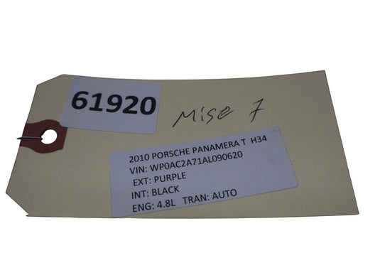 10-16 Porsche Panamera T Rear Right Passenger Side Cover Plate 97035280633 Oem