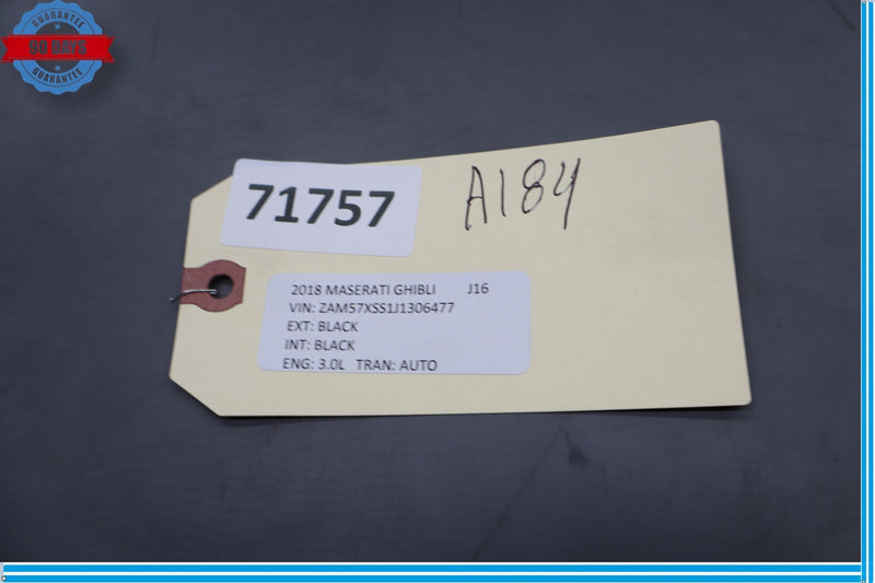 Load image into Gallery viewer, 17-24 Maserati Ghibli M157 Front Left Seat Headrest Plate Cover Panel Oem
