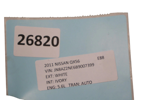 11-13 Infiniti QX56 5.6L  Automatic Transmission Gearbox Assembly 3102076X0A Oem
