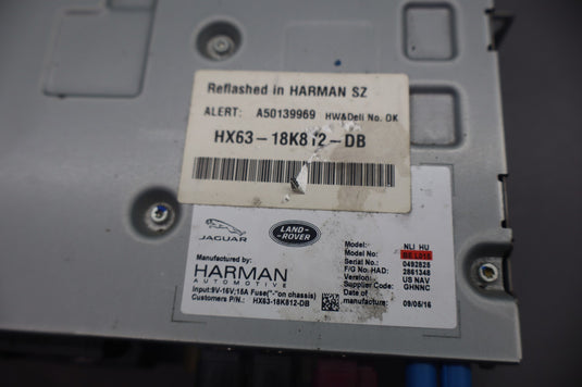 16-19 Jaguar X260 XF Radio Audio Receiver Module Computer Unit HX6318K812DB Oem