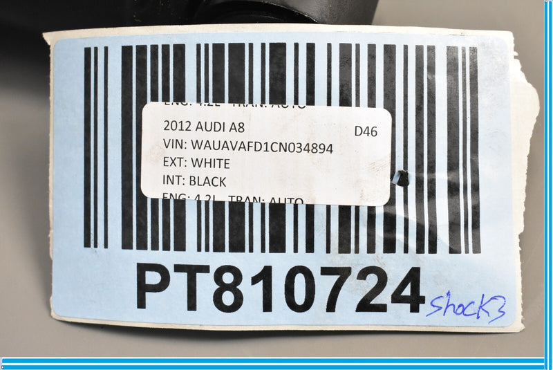 Load image into Gallery viewer, 11-18 Audi A8 S8 Rear Right Passenger Air Suspension Shock Strut 4H0616002N Oem
