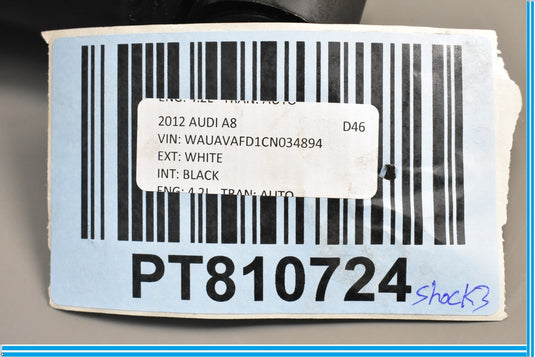 11-18 Audi A8 S8 Rear Right Passenger Air Suspension Shock Strut 4H0616002N Oem