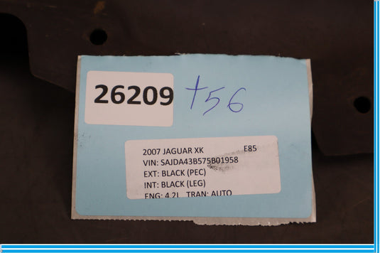 07-11 Jaguar XK XKR X150 Radiator Sight Shield Core Support Cover Oem