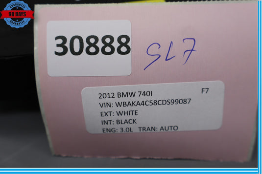 09-12 BMW 740i 750i 750Li F02 Front Right Side Seat Adjustment Switch Oem