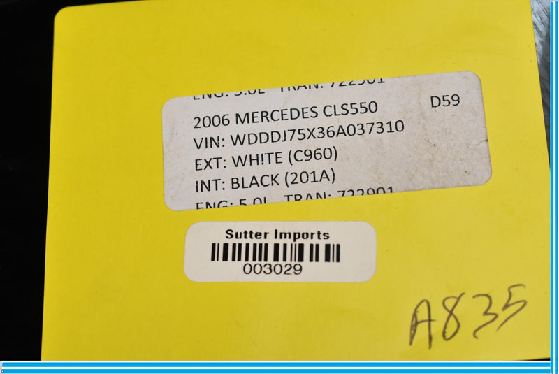 Load image into Gallery viewer, 06-11 Mercedes CLS550 CLS500 W219 Rear Right Quarter Door Window Glass Panel Oem
