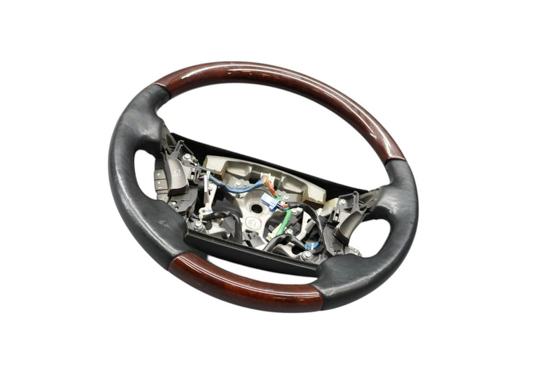 Load image into Gallery viewer, 07-12 Lexus LS460 LS460L Steering Wheel Cruise Woodgrain Leather 4510050250 Oem
