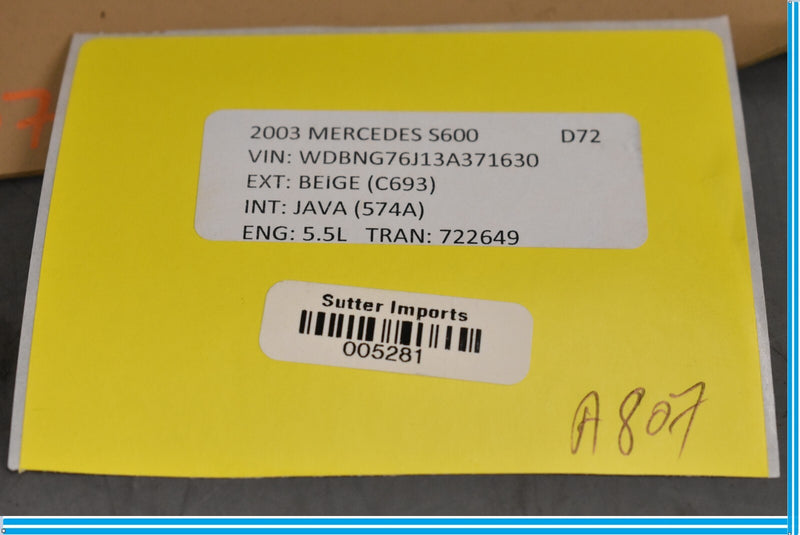 Load image into Gallery viewer, 03-06 Mercedes S500 S600 Front Left Driver Side Seat Seat Panel Cover Trim Oem

