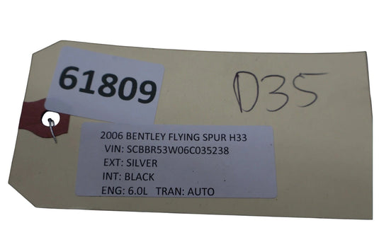 03-12 Bentley Flying Spur Rear Right Passenger Side Door Handle Keyless Go Oem