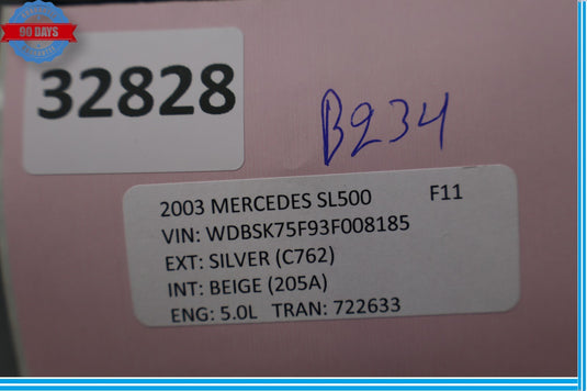 03-12 Mercedes SL500 R230 Cruise Control Switch A0085452324 Oem