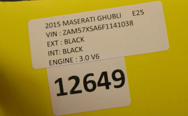 Load image into Gallery viewer, 14-17 Maserati Ghibli Front Left Driver Side Top Upper Seat Cushion Black Oem

