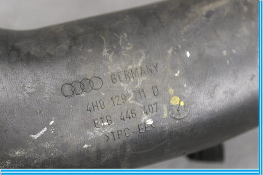 11-12 Audi A8 Center Air Intake Hose Tube Suction Pipe 4H0129711D Oem