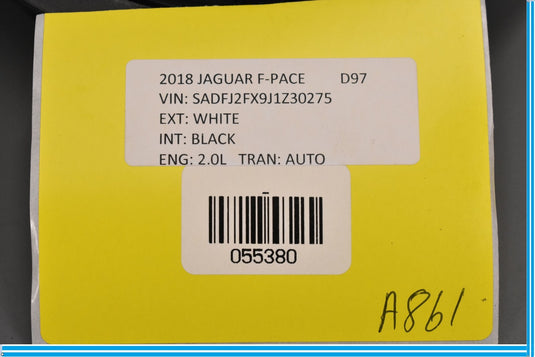 18-20 Jaguar E-Pace Rear Right Passenger Side Door Audio Speaker Oem