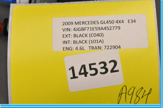 06-13 Mercedes GL450 Left Side Seat Lumbar Support AC Control Module Oem
