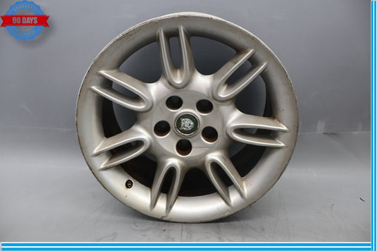 97-06 Jaguar X100 XK8 XKR Impeller 9 x 18 Rear Wheel Rim Silver MJE6118BA Oem