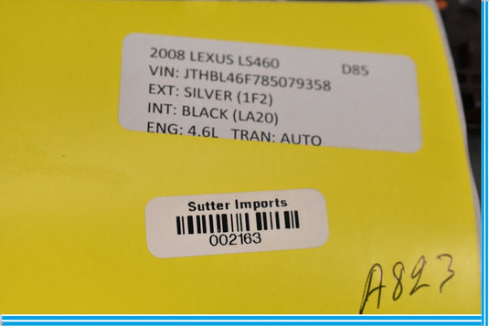 07-12 Lexus LS460 LS600H Front Left Driver Side Dash Wood Trim Molding Oem