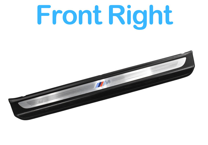 Load image into Gallery viewer, 12-17 BMW 650i 640i Front Right Passenger Door Sills Tread Plate 51478051706 Oem
