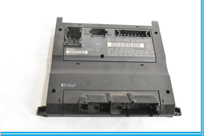 Load image into Gallery viewer, 07-09 Mercedes W221 S550 S600 Front Right Passenger Under Seat Control Unit OEM
