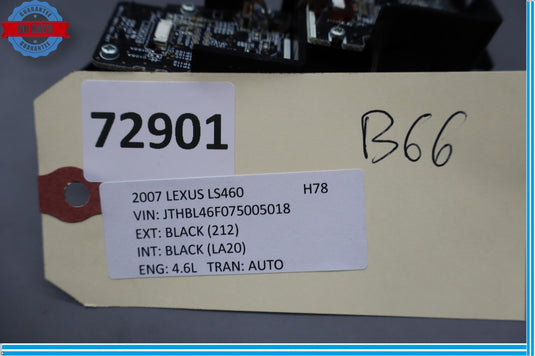 07-09 Lexus LS460 Dash Multimedia Map Desk Menu Control Switch 8401050220 Oem