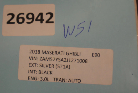 14-22 Maserati Ghibli Rear Right Passenger Side Door Window Regulator Motor Oem