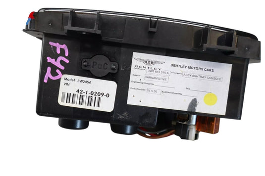 03-12 Bentley Continental Flying Spur GT Front & Rear Center Console Ashtray Oem