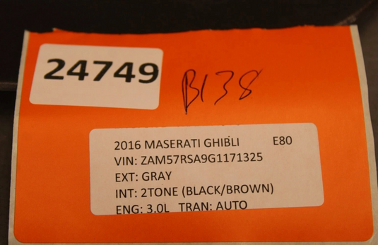 14-22 Maserati Ghibli M157 Rear Fuel Gas Tank Lid Door Cover 670028351 Oem