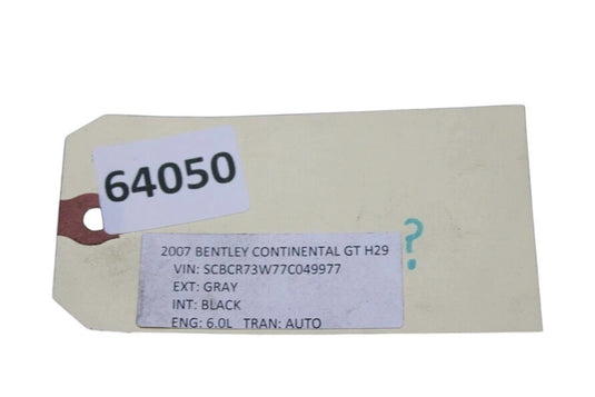 03-12 Bentley Continental 6.0L W12 Transmission Torque Converter 3W0323571A Oem