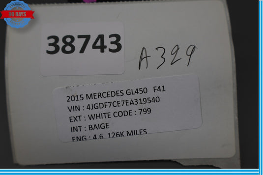 06-12 Mercedes X164 GL450 ML500 Front Right Seat Lumbar Switch 2048702658 Oem