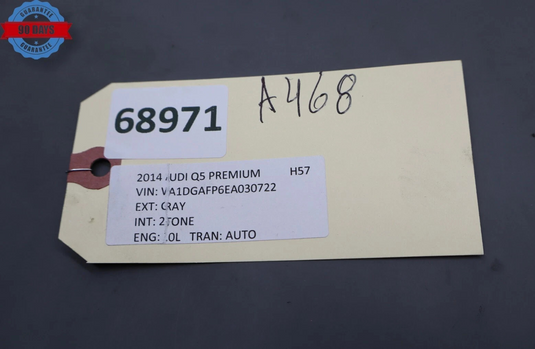 13-17 Audi Q5 SQ5 Front Right Passenger Side Seat Belt Retractor 8R1857706 OEM