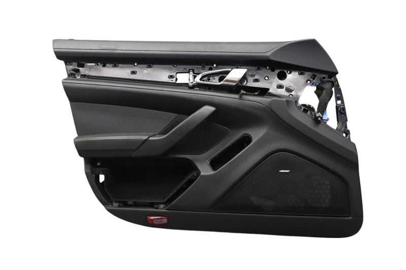 Load image into Gallery viewer, 10-16 Porsche Panamera Front Left Side Interior Door Panel Cover Trim Black Oem
