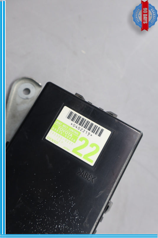 07-12 Lexus LS460 LS460L Seat Belt Seatbelt Control Module Unit 89815-50020 Oem