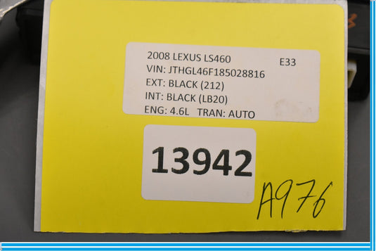07-09 Lexus LS460 Front Left Driver Side Door Multiplex Control Module Oem