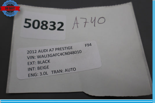 12-18 Audi A7 Quattro Rear RightSide Quarter Panel Window Molding Trim Cover Oem