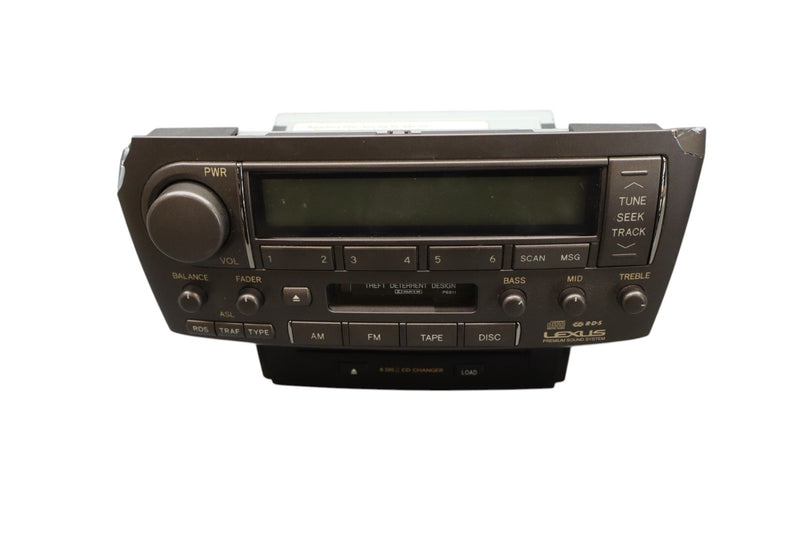 Load image into Gallery viewer, 01-03 Lexus LS430 XF30 Radio CD Player Receiver Head Unit 8612050670 Oem
