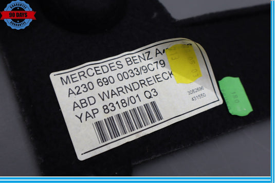 03-06 Mercedes R230 SL500 SL600 Rear Left Trunk Cargo Luggage Carpet Cover Oem