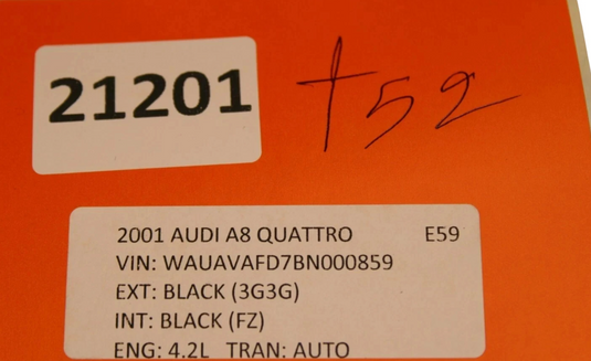 11-18 Audi A8 Quattro Front Right Passenger Side C Pillar Cover Trim Panel Oem