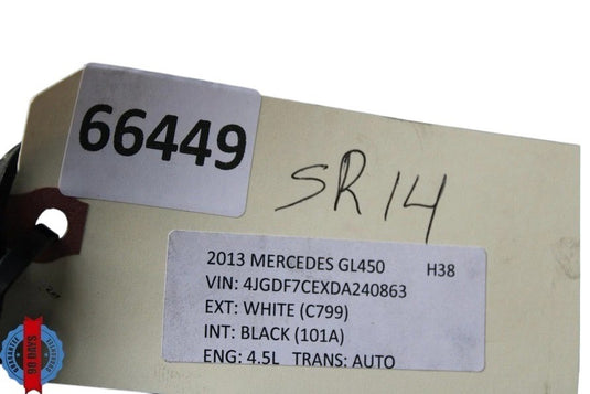 13-16 Mercedes GL450 X166 Front Left Driver Seat Track Frame W/ Motors Oem