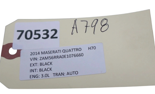 14-22 Maserati Quattroporte Rear Right Passenger Side Exterior Door Handle Oem