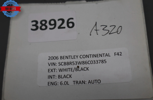 03-06 Bentley Continental GT Flying Spur Navigation CD Disc Player GPS Black Oem