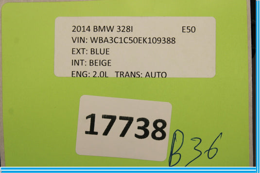12-18 BMW 320i 328i F30 Rear Fuse Box Power Distribution Box Oem